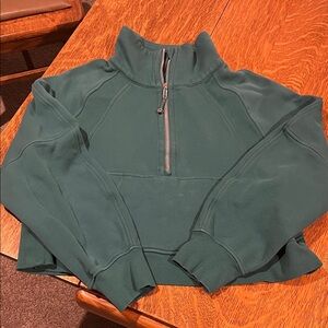 lululemon athletica Green Half-Zip Scuba sweatshirt